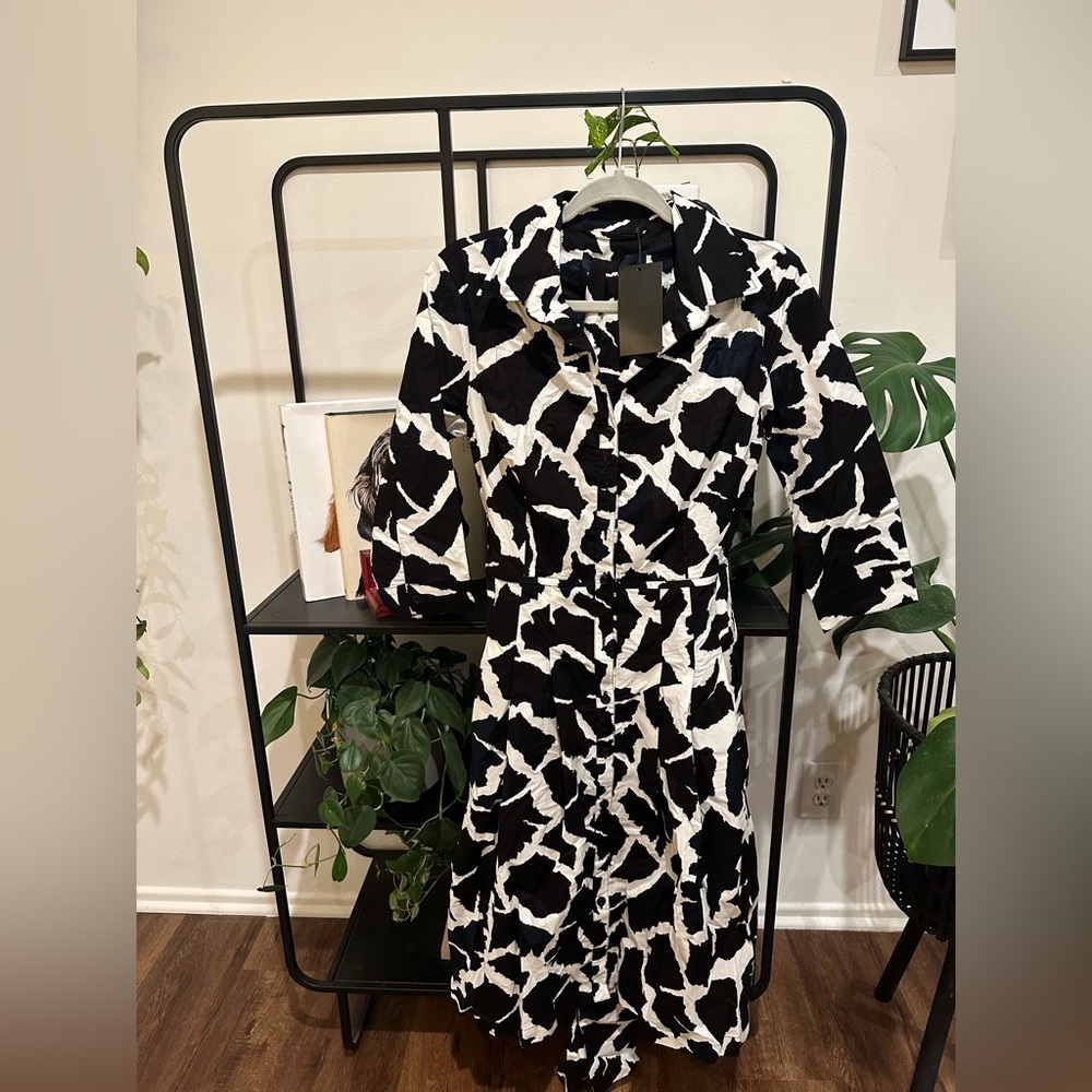 NWT Samantha Sung Audrey Dress Black Indigo Size 6